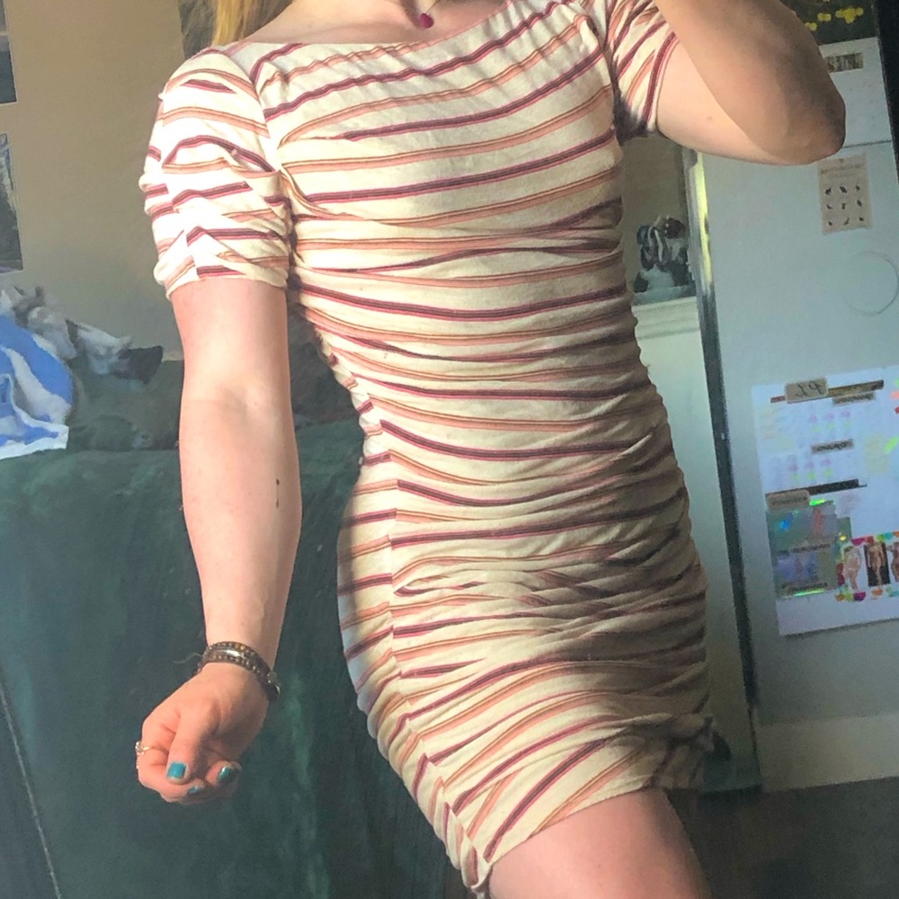 Cotton scrunch dress